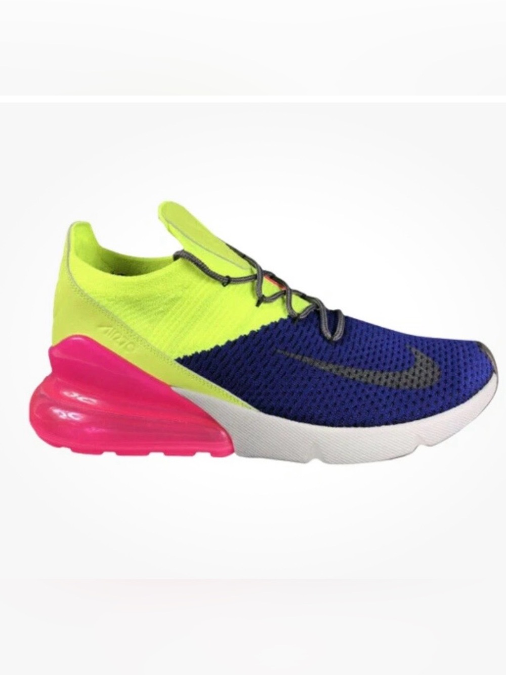 AIR MAX 270 FLYKNIT "Regency Purple/Volt" AO1023-501 MEN'S SZ 10.5